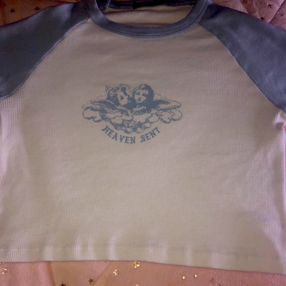 Brandy Melville Bella Heaven Sent Crop Top